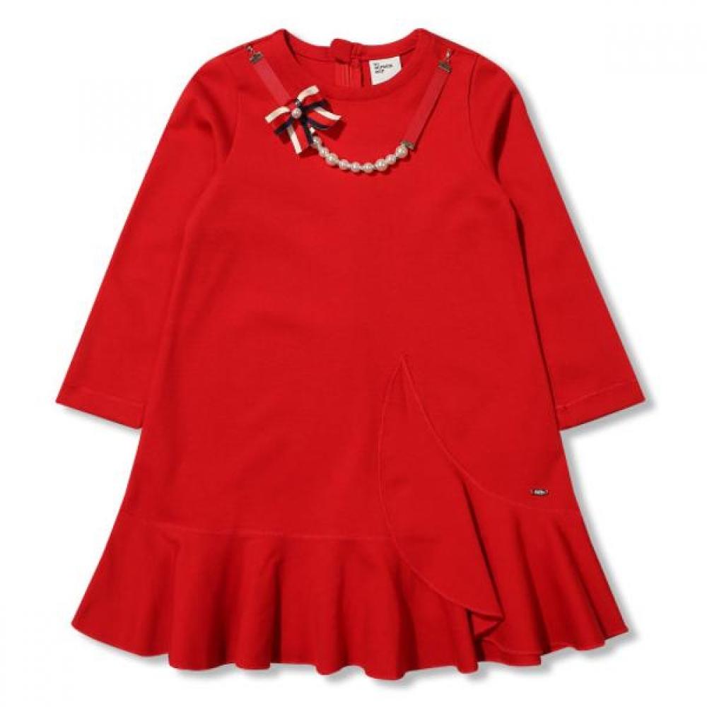

[comance] Red Frill Dress C2011o653 Red/100