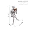 Nordic Book Lover Statue - Reading Person Resin Sculpture for Bookshelf Decor, Study Desk Ornament Minimalist Craft Decor
