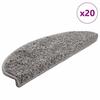 VidaXL Stair Treads 20 Pieces 65 X 21 X 4 Cm Grey Semicircular Large 3365845
