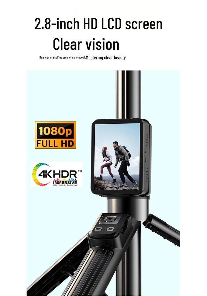 2026 Smart Selfie Stick & Tripod: Screen Mirroring, Live Streaming, Anti-Shake Features