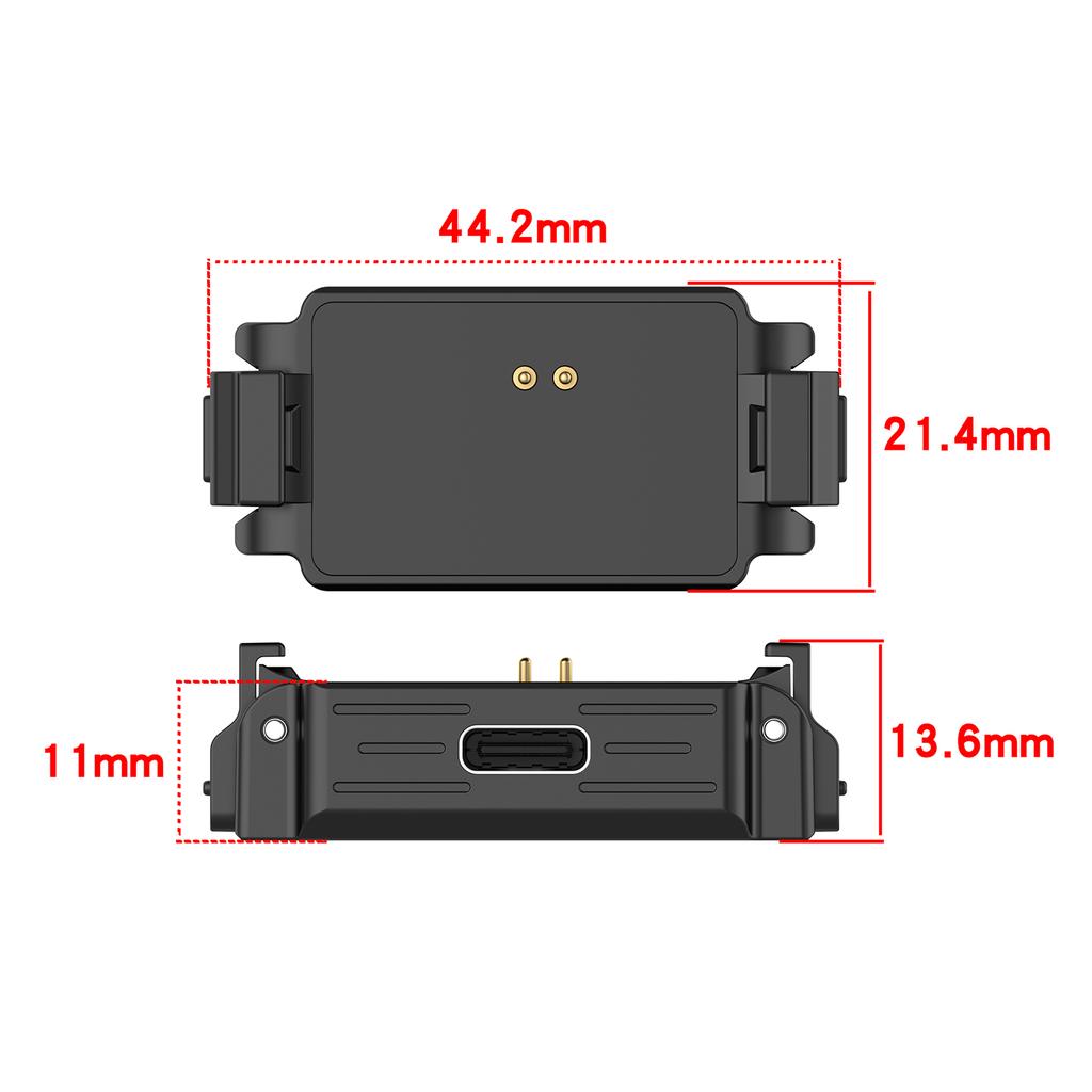 Magnetic Quick-Release Charging Adapter Base with 1/4 Screw Hole Camera Mount Adapter for DJI Osmo Nano Sport Camera Accessories
