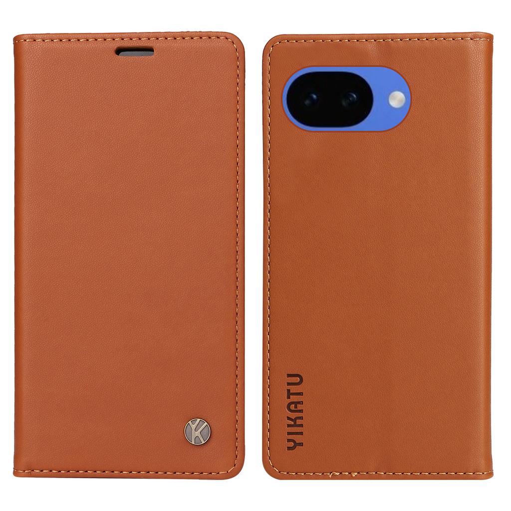 For Google Pixel 10a Phone Cases YIKATU Magnetic Closure PU Leather Mobile Cover
