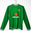 Mens Long Sleeve Retro Football Jersey Vintage Team Sportswear Soccer Fans