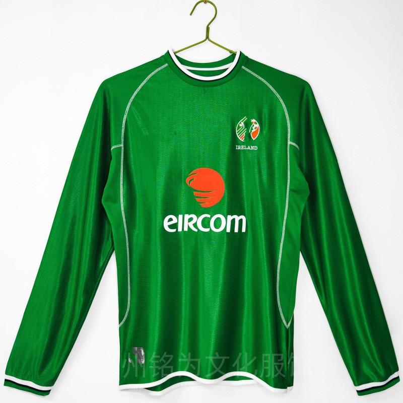 Mens Long Sleeve Retro Football Jersey Vintage Team Sportswear Soccer Fans