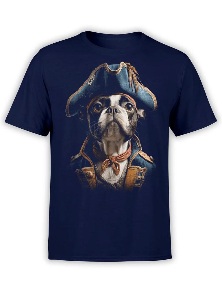 Admiral Pup Pirate Dog Tshirt Unisex
