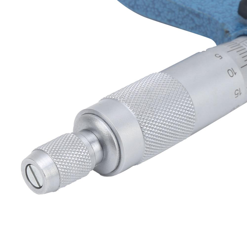 Carbon steel Outside Micrometer 50-75mm Range Machinist Tool Micrometer  Measuring Diameter