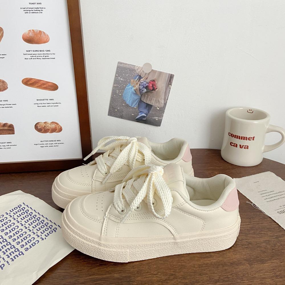 autumn Heel Treadable Half Trailer Canvas Shoes for Women's Simple Versatile Little White Shoes Platform Sneakers Women Summer