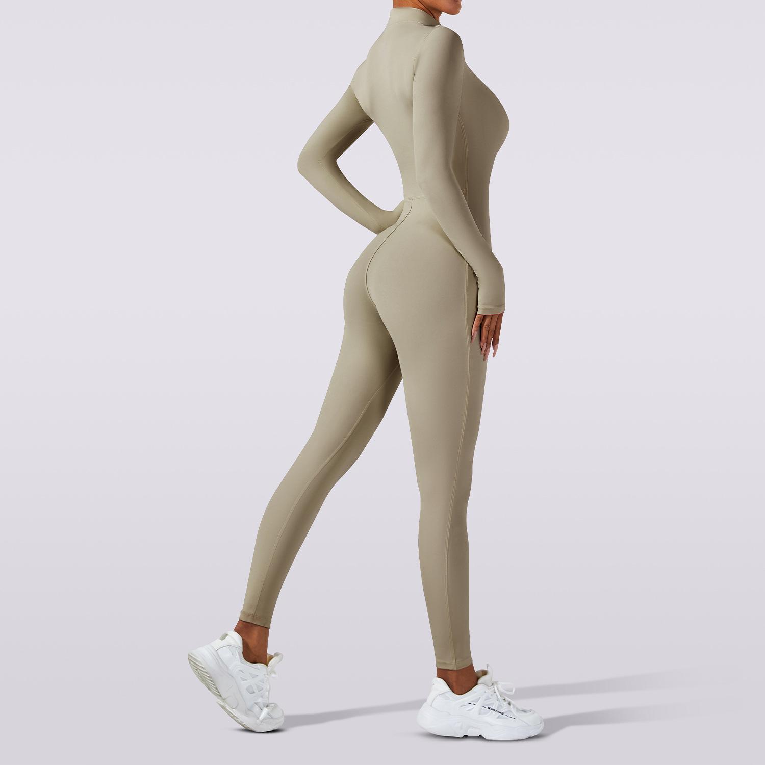 

Комбинезон с длинными брюками на молнии Naked, Комбинезон для фитнеса и спорта высокой интенсивности, Облегающий костюм для йоги для женщин XL