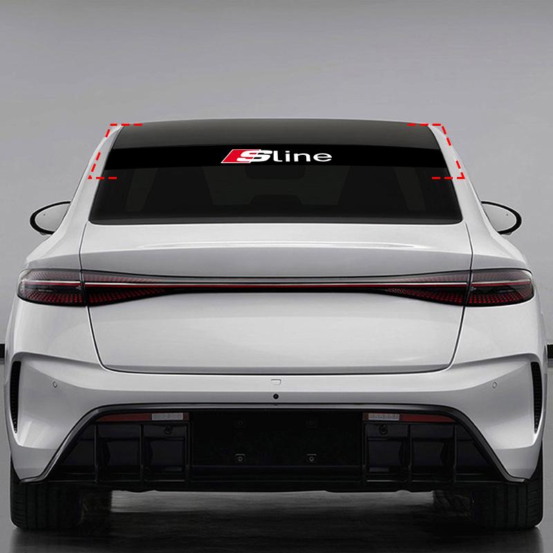 1 ks Samolepka na čelní sklo auta Módní sportovní nálepky Dekorační samolepka pro Audi A3 A4 B8 8P 8V A6 C7 A5 Q5 B7 B6 B9 QUTTRO RS Q3 Q7 S3 S4 S5 S6 S8