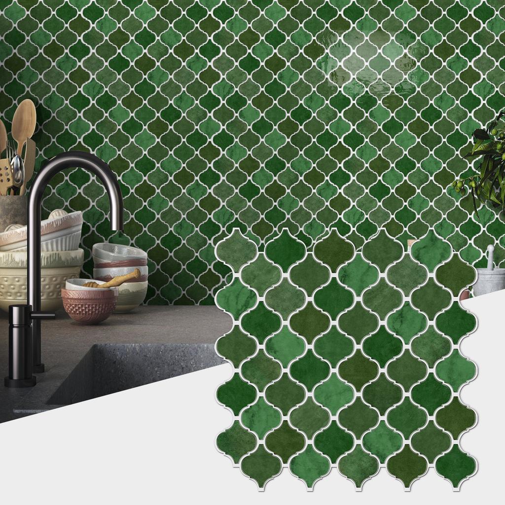 Simple Art Special-Shaped Tile Sticker, Self-Adhesive Wall Sticker, Kitchen Bathroom Pvc Waterproof Wallpaper Wallpaper