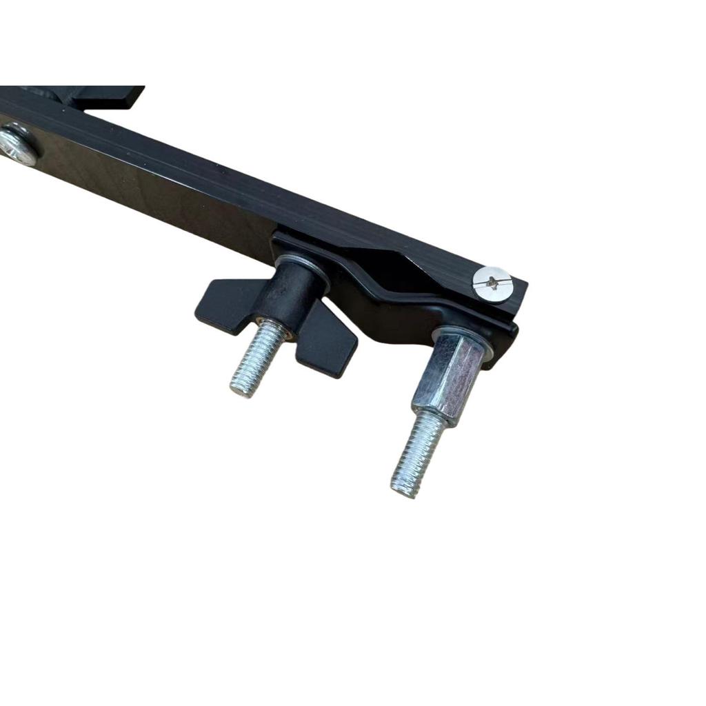 Universal Black Metal Drum Rack with Multi-Directional Expansion Clamp