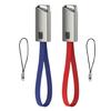 Travel Friendly Male USB To Male Type C Quick Charging Cord 2.4A Rapid 480Mbps Transfer Wire Creative Keyring Charm