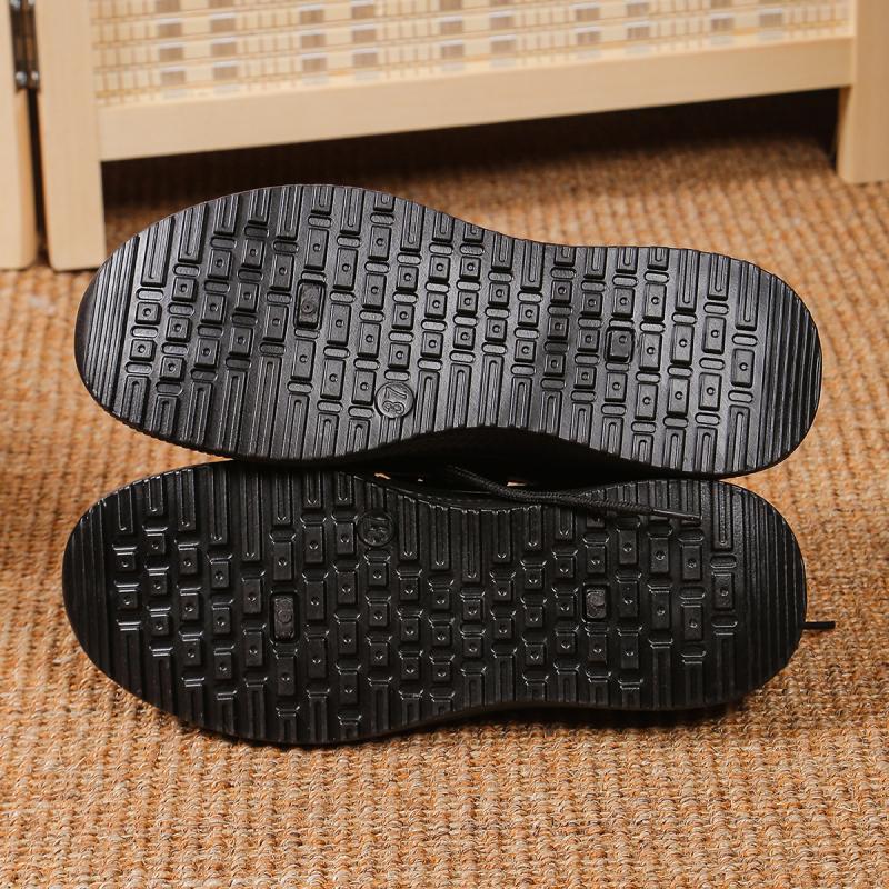 Fashion Classic Pu Solid Black Lace Up Sneakers Women 2025 Autumn Round Toe Stitching Decoration Casual Shoes Soft Sole Non Slip Shoes