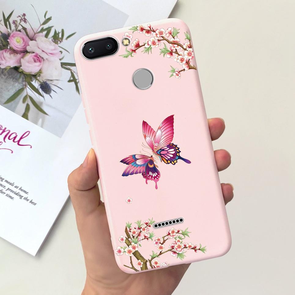 For Cover Xiaomi Redmi 6 6A 6Pro Bumper Shell Fashion Stylish Design Phone Cover For Redmi6 Redmi6a Soft Liquid Silicone Fundas