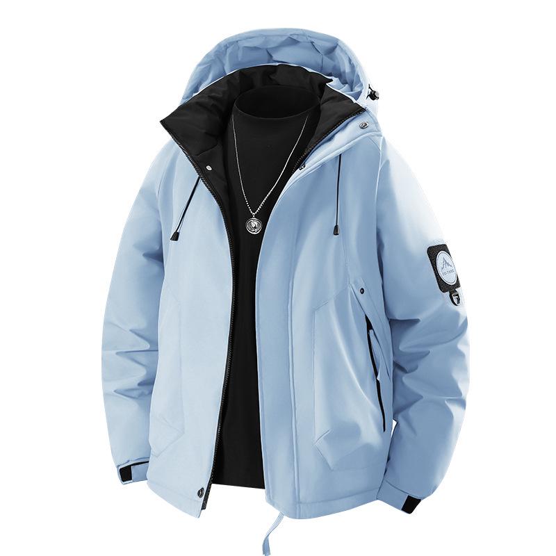 Men's Trendy Thickened Windproof Puffer Jacket – Warm Graphene Cotton Winter Coat