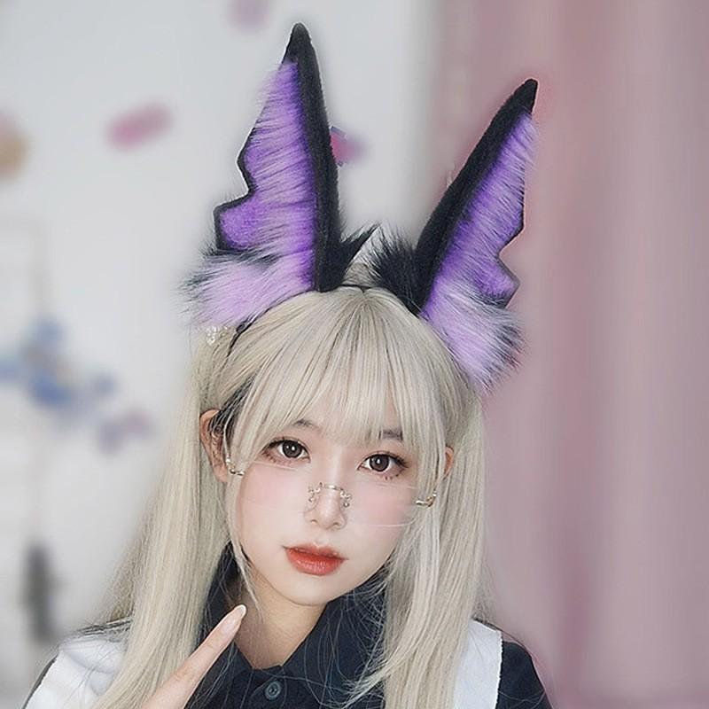 Anubis Jackal Ear Headband B Style Cosplay Plush Hair Accessory Anime Costume Party