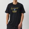 Jordan NBA Warriors Logo Crew Neck Casual T-Shirt, Version 1 Men Tops Black FN1065-010