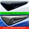 For Tesla M 3/Y Side Camera Protection Cover Carbon Fiber Fender Trim Cover 2017-2026 Glossy Fit Car Modification Accessories