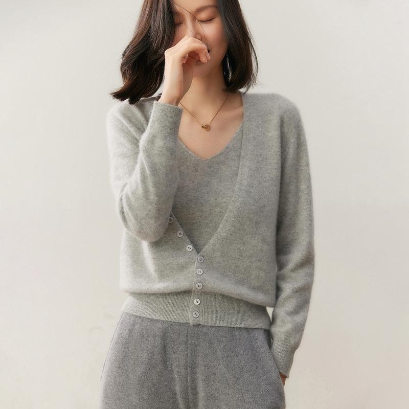 Pulover de damă Qinghe 100% Cașmir Pur - Pulover de iarnă de lux ultra moale