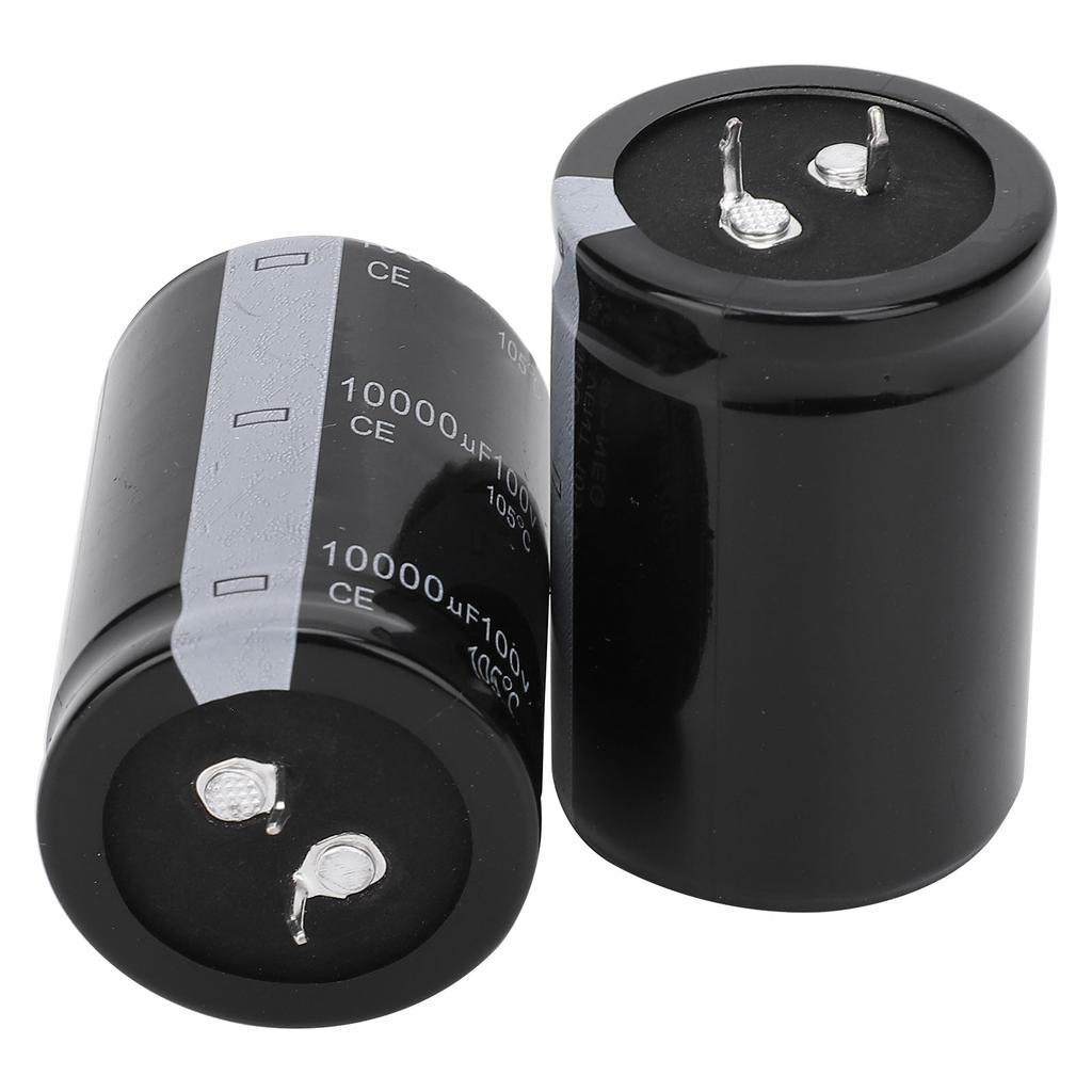 2pcs 10000uF 100V Electrolytic Capacitor 105 Celsius 35X50mm