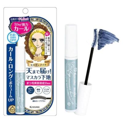 Heroine Make Curl Keep Mascara Base Blue Gray 6g Mascara Base Color Mascara Strong Curl Hot Water Face Wash Off +