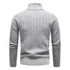New Men's Sweater, High Street Pile, Pile Collar Pullover, Knit, Solid Color Base Layer