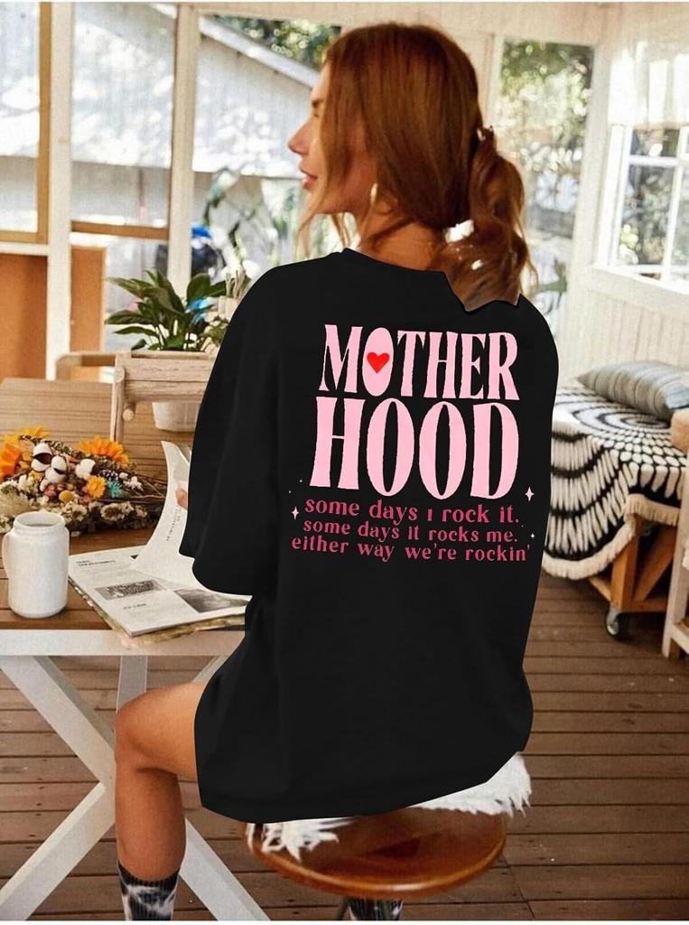 Mama Shirts Oversized Mom Shirt Motherhood Tshirt Some Days Tee Funny Short