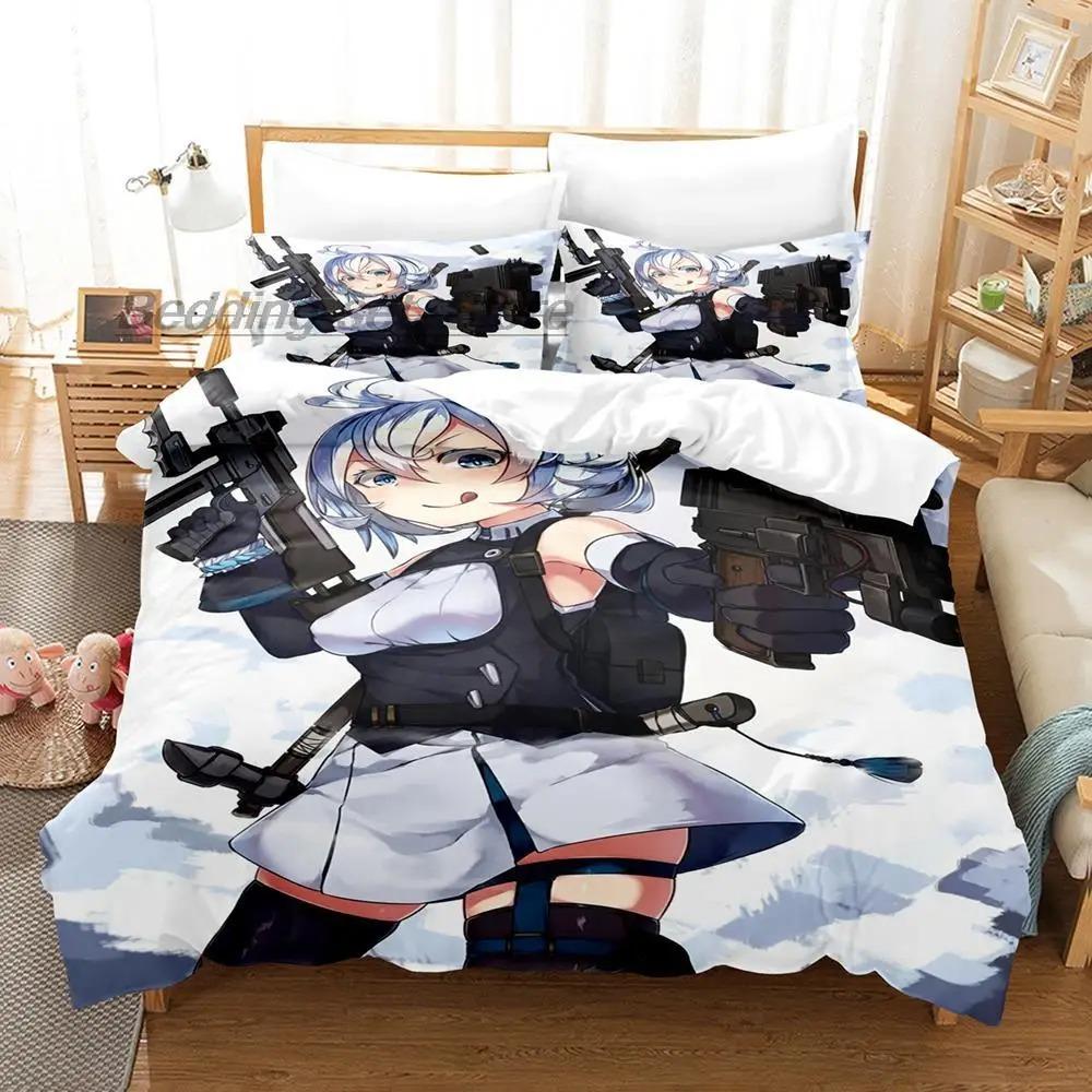 VTuber Ookami Mio Bedding Set Single Twin Full Queen King Size Bed Set Aldult Kid Bedroom Duvetcover Sets 3D Print Kawaii