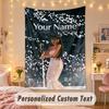 Custom Personalized Tapestry,Ayliva Print Custom Name Text Wall Art Hanging for Bedroom