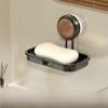 Detachable Suction Cup Soap Dish Non-Slip Wall Mounted Soap Rack No-Drill Soap Drain Box  Hotel