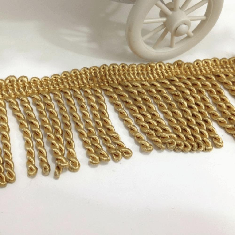 11M Polyester Fringe Lace Fabric Trim Craft Supplies Gold Fringe Trim Lace Trim Ribbon  Latin Dress