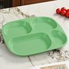 1PC Drop- Divided Plates, Microwave & Dishwasher Safe, Lightweight Plastic Picnic Plates Made of Healthy Materials
