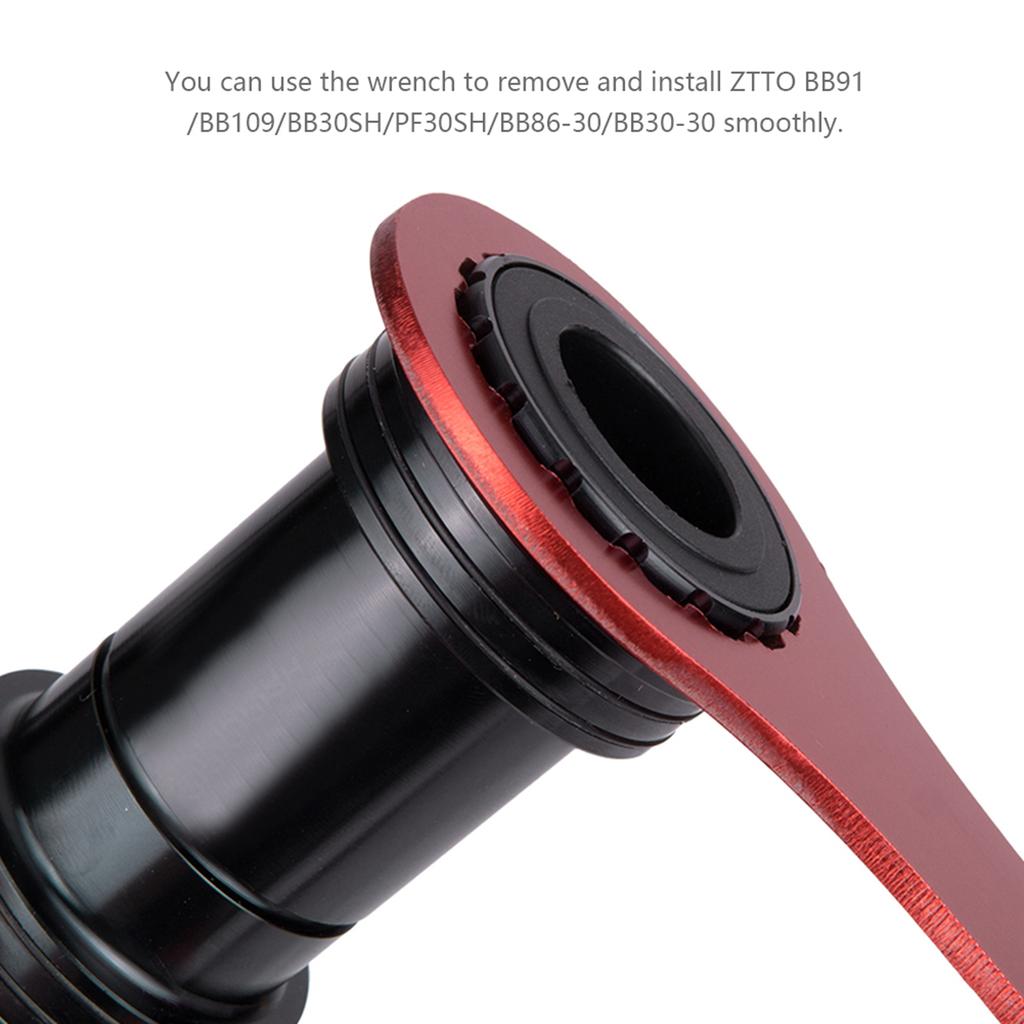 ZTTO Bicycle Bottom Bracket Wrench for BB91/BB109/BB30SH/PF30SH/BB86-30/BB30-30 BB Tool Red