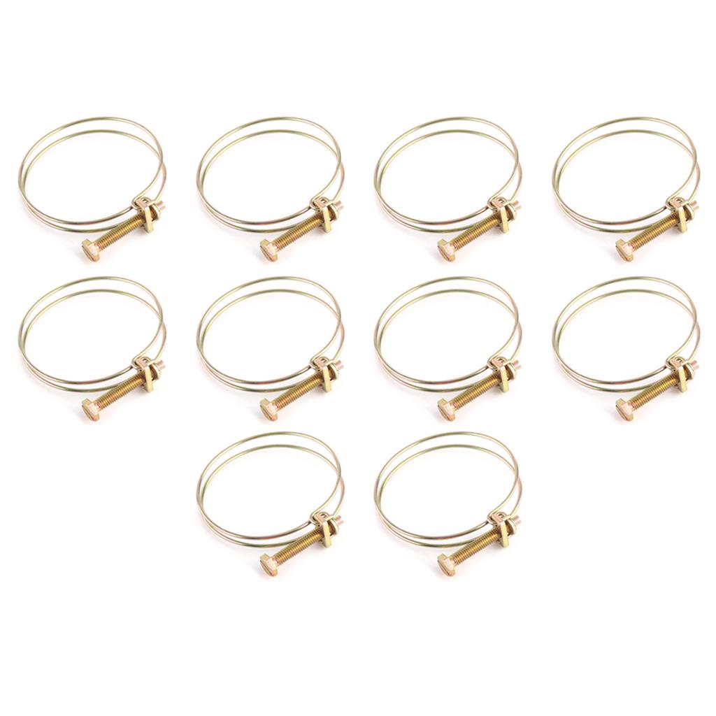 Steel Adjustable Screw Clamp Water Hose Pipe Clip Hoop Plumbing (59mm64mm)