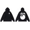 Stussy Mens Hooded Sweatshirt Casual Loose Fit Streetwear Printed Pullover