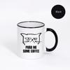 11oz Lustige Süße Katzen Tasse Runder Griff Keramik Teetasse Kreative Keramik Geschenk Tassen für Valentinstag Tee und Heiße Getränke Geschenk