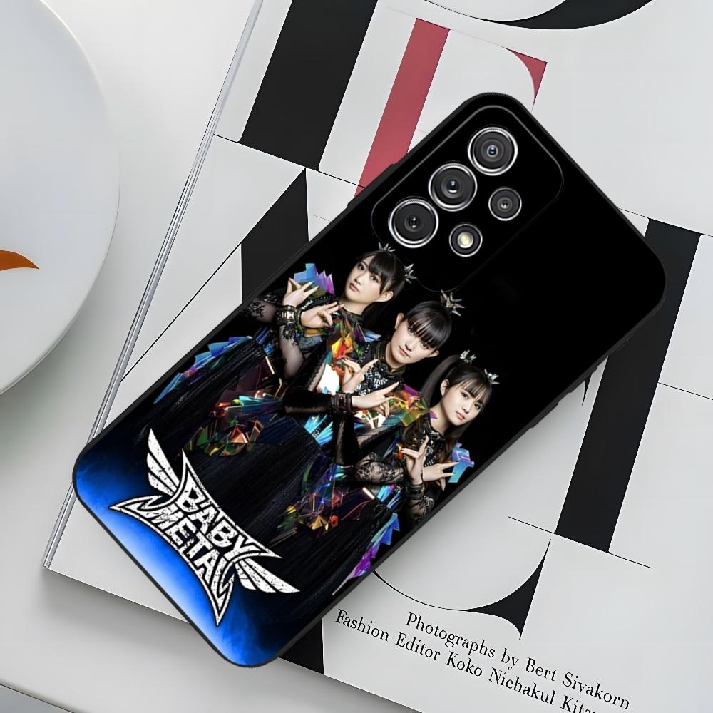 B-BABYMETAL R-Rock Band Phone Case for Sumsung Galaxy S24 S23 S22 S21 S20 A24 A34 N20 M54 A54 A53 Fe Plus Ultra Black Soft Cover