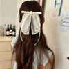 1PC Hairpin for Women Girls Hair Claw Multi-layered Bow Hair Clips Fashion with Pearl Stain Bow Ribbon
