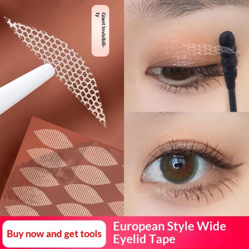 Usynlige Øjenløft Klistermærker Vandtætte Dobbelt Øjenlågstape Løfter Hængende Øjenlåg Blonder Net Øjenlågsklistermærke Fiber Øjenlågstape