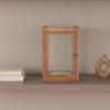 Wooden Display Cabinet with Glass Panels Dust-Resistant Glass-Front