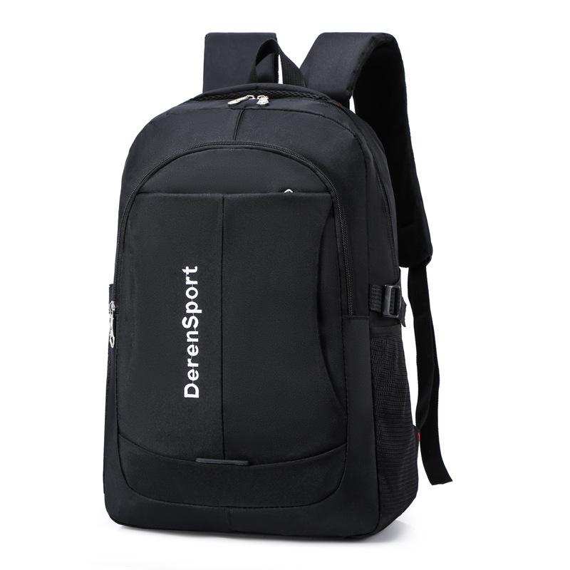 Schoolbag Business Sports Backpack Urban Leisure Large Capacity Student Backpack Men's Classic Black Backpack