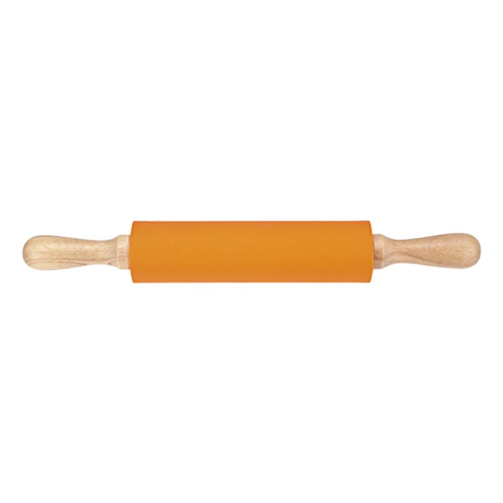 Non Stick Surface Silicone Rolling Pin Wooden Handle Rolling Pin Dough Dumpling Wrappers Pizza