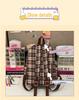 Retro-karierter Welpen-Rucksack im College-Stil für Herbst/Winter – stylische All-Match-Schultasche für Mädchen
