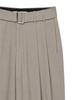 Sinkia Buckle Strap Wide Trousers Warm Grey