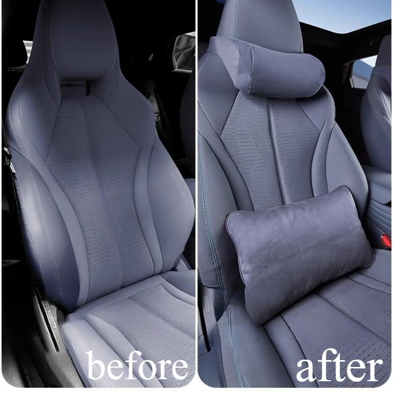 Turned Neck Headrest & Waist Pillow for BYD Seal 06 GT - Memory Cotton Seat Waist Accessory & Automobile Body Kit