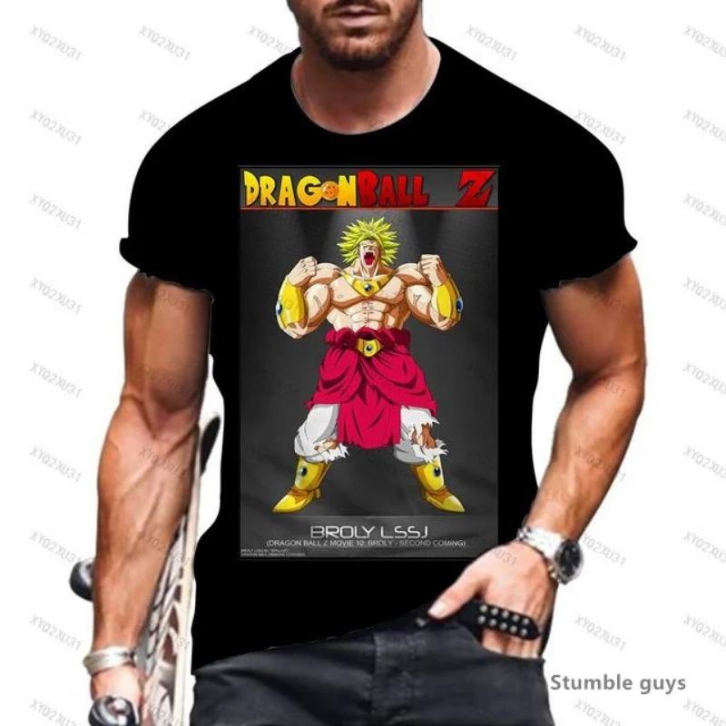 Summer Men's Gym Goku Tshirt Men Tops Dragon Ball Anime