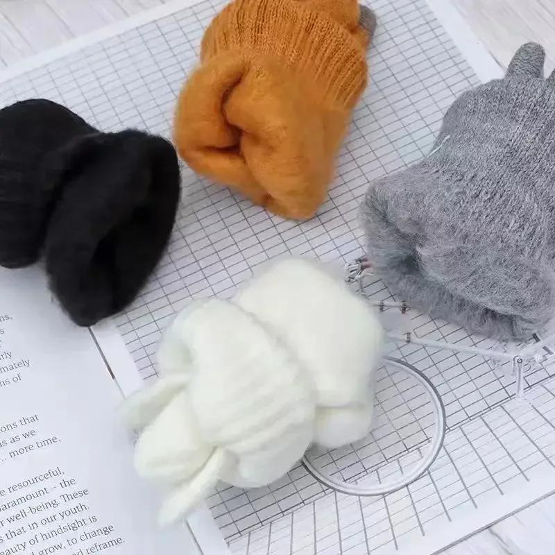 1-20Pairs Touchscreen Winter Gloves with Pineapple Design Fleece Lined Thick Warm Gloves for Students Cycling and Cold Weather