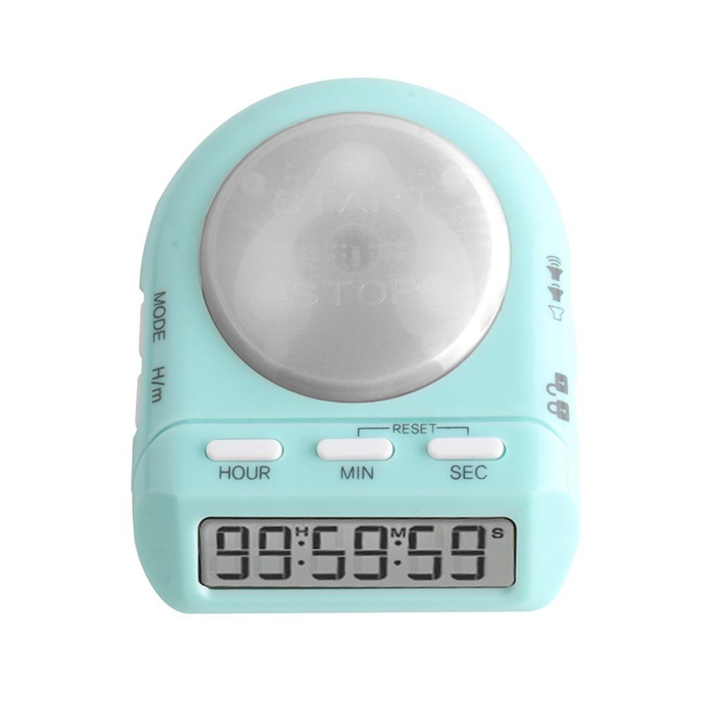 45° Display Digital Kitchen Timer Security Lock LCD Screen Electronic Countdown Timer Memory Function with Light Alarm Clock синий