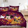 3pcs Pluto and Mickey Quilt Cover Set (1 Quilt Cover + 2 Pillowcases Without Pillow Core), High-Definition Printing for Home and Dormitory.B075