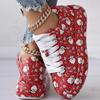 Women's Winter Furry Slip-Resistant Platform Sneakers/Boots - Thick Platform Height Increase